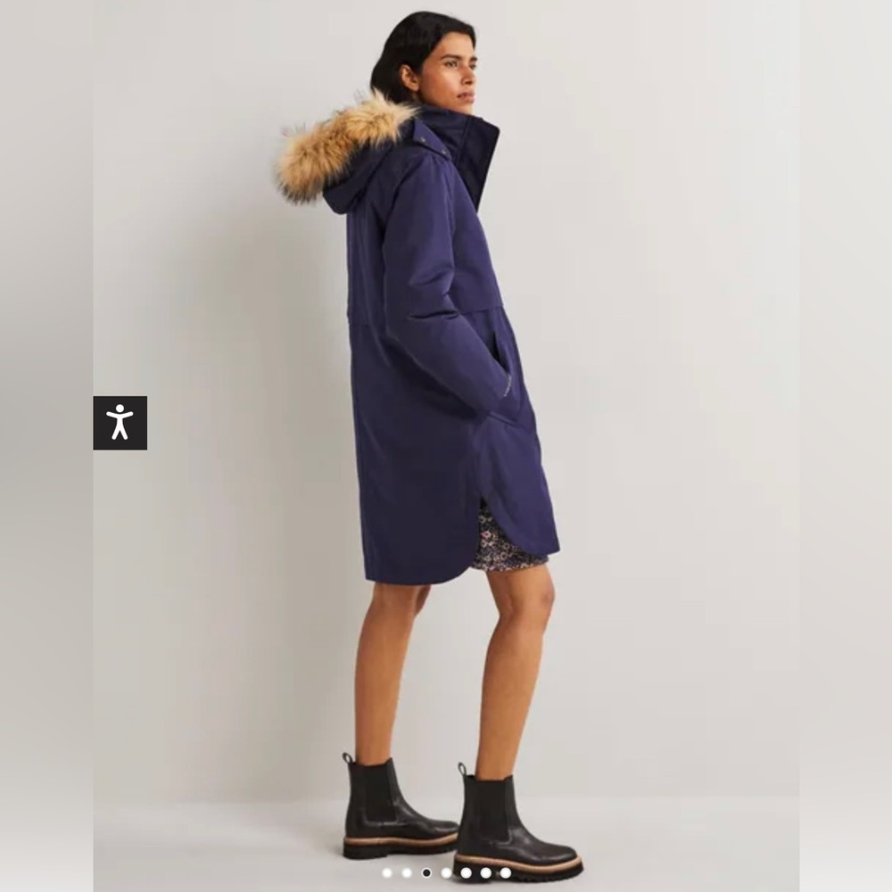 Boden Waterproof Borg Lined Parka